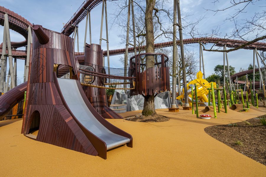 Toutatis au Parc Astérix pendant une visite d’une journée
